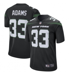 Men's New York Jets #33 Jamal Adams Nike Black Player Game Jersey