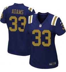 Women's Nike New York Jets #33 Jamal Adams Limited Navy Blue Alternate NFL Jersey