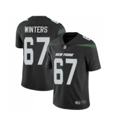 Men's New York Jets #67 Brian Winters Black Alternate Vapor Untouchable Limited Player Football Jersey