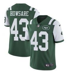 Youth Nike New York Jets #43 Julian Howsare Green Team Color Vapor Untouchable Limited Player NFL Jersey