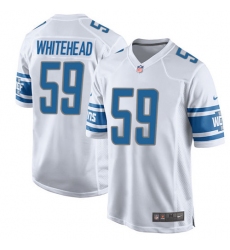 Men's Nike Detroit Lions #59 Tahir Whitehead Game White NFL Jersey