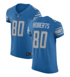 Men's Nike Detroit Lions #80 Michael Roberts Light Blue Team Color Vapor Untouchable Elite Player NFL Jersey