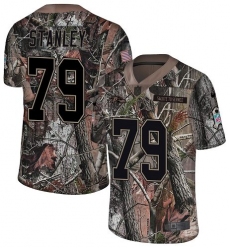 Men's Nike Baltimore Ravens #79 Ronnie Stanley Limited Camo Salute to Service NFL Jersey
