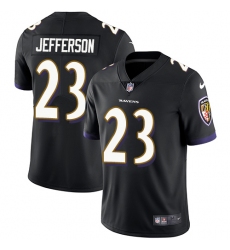 Men's Nike Baltimore Ravens #23 Tony Jefferson Black Alternate Vapor Untouchable Limited Player NFL Jersey