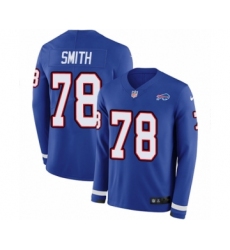 Men's Nike Buffalo Bills #78 Bruce Smith Limited Royal Blue Therma Long Sleeve NFL Jersey