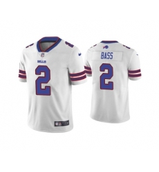 Men's Buffalo Bills #2 Tyler Bass White Vapor Untouchable Limited Stitched Jersey