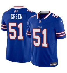Men's Buffalo Bills #51 Kendrick Green Blue 2025 F.U.S.E. Vapor Untouchable Limited Football Stitched Jersey