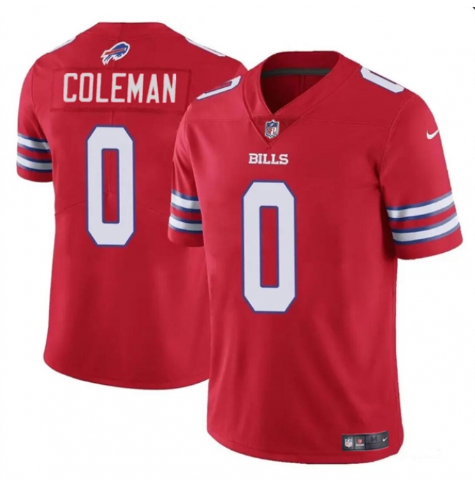 Youth Buffalo Bills #0 Keon Coleman Red 2024 Draft Vapor Untouchable Limited Football Stitched Jersey