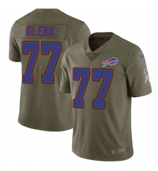 Men's Nike Buffalo Bills #77 Cordy Glenn Limited Olive 2017 Salute to Service NFL Jersey