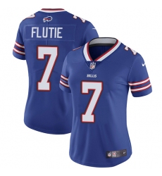 Women's Nike Buffalo Bills #7 Doug Flutie Royal Blue Team Color Vapor Untouchable Limited Player NFL Jersey