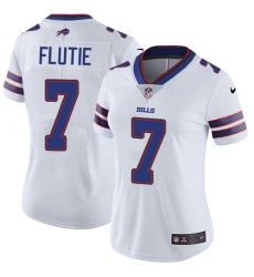 Women's Nike Buffalo Bills #7 Doug Flutie White Vapor Untouchable Limited Player NFL Jersey
