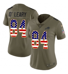 Women's Nike Buffalo Bills #84 Nick O'Leary Limited Olive/USA Flag 2017 Salute to Service NFL Jersey