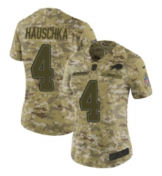 Women's Nike Buffalo Bills #4 Stephen Hauschka Limited Camo 2018 Salute to Service NFL Jersey