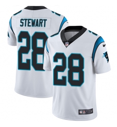 Youth Nike Carolina Panthers #28 Jonathan Stewart White Vapor Untouchable Limited Player NFL Jersey