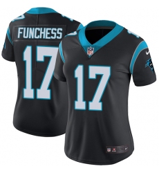 Women's Nike Carolina Panthers #17 Devin Funchess Black Team Color Vapor Untouchable Limited Player NFL Jersey