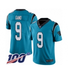 Men's Carolina Panthers #9 Graham Gano Blue Alternate Vapor Untouchable Limited Player 100th Season Football Jersey