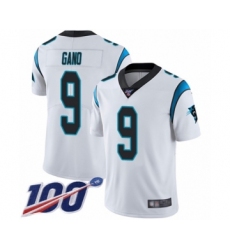 Men's Carolina Panthers #9 Graham Gano White Vapor Untouchable Limited Player 100th Season Football Jersey