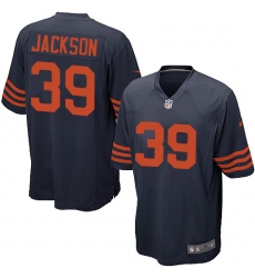 Men's Nike Chicago Bears #39 Eddie Jackson Game Navy Blue Alternate NFL Jersey