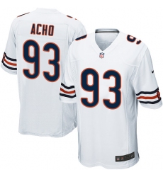 Men's Nike Chicago Bears #93 Sam Acho Game White NFL Jersey