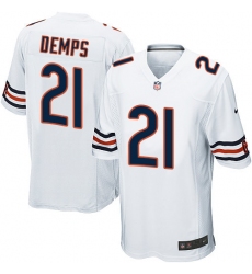 Men's Nike Chicago Bears #21 Quintin Demps Game White NFL Jersey
