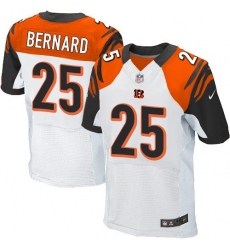 Men's Nike Cincinnati Bengals #25 Giovani Bernard Elite White NFL Jersey