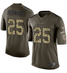 Youth Nike Cincinnati Bengals #25 Giovani Bernard Elite Green Salute to Service NFL Jersey