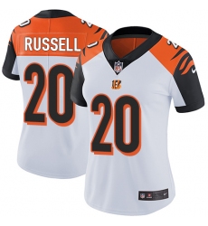 Women's Nike Cincinnati Bengals #20 KeiVarae Russell Vapor Untouchable Limited White NFL Jersey