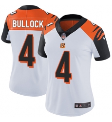 Women's Nike Cincinnati Bengals #4 Randy Bullock Vapor Untouchable Limited White NFL Jersey