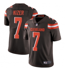Youth Nike Cleveland Browns #7 DeShone Kizer Brown Team Color Vapor Untouchable Limited Player NFL Jersey