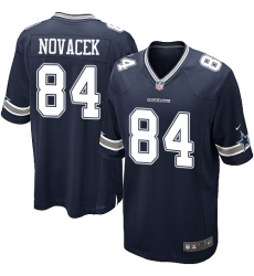 Men's Nike Dallas Cowboys #84 Jay Novacek Game Navy Blue Team Color NFL Jersey