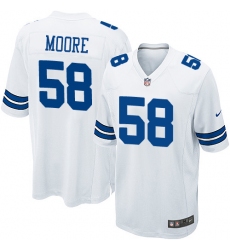 Men's Nike Dallas Cowboys #58 Damontre Moore Game White NFL Jersey