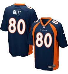 Men's Nike Denver Broncos #80 Jake Butt Game Navy Blue Alternate NFL Jersey