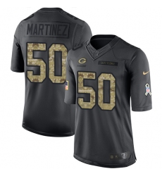 Youth Nike Green Bay Packers #50 Blake Martinez Limited Black 2016 Salute to Service NFL Jersey