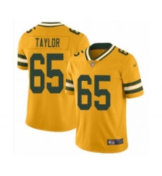 Women's Green Bay Packers #65 Lane Taylor Limited Gold Inverted Legend Football Jersey