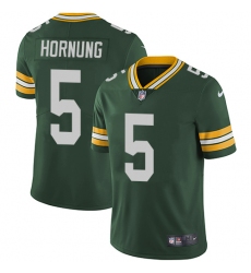 Men's Nike Green Bay Packers #5 Paul Hornung Green Team Color Vapor Untouchable Limited Player NFL Jersey