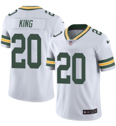 Men's Nike Green Bay Packers #20 Kevin King White Vapor Untouchable Limited Player NFL Jersey