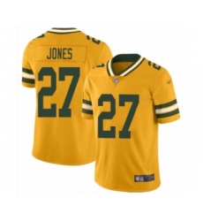 Men's Green Bay Packers #27 Josh Jones Limited Gold Inverted Legend Football Jersey