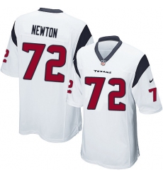 Men's Nike Houston Texans #72 Derek Newton Game White NFL Jersey