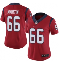 Women's Nike Houston Texans #66 Nick Martin Elite Red Alternate NFL Jersey
