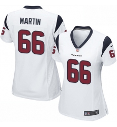 Women's Nike Houston Texans #66 Nick Martin Game White NFL Jersey
