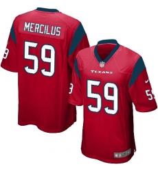 Men's Nike Houston Texans #59 Whitney Mercilus Game Red Alternate NFL Jersey