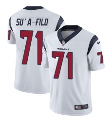 Youth Nike Houston Texans #71 Xavier Su'a-Filo Elite White NFL Jersey