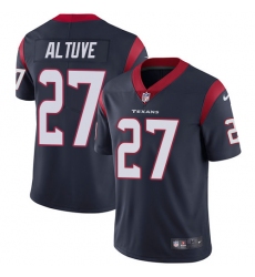 Men's Nike Houston Texans #27 Jose Altuve Limited Navy Blue Team Color Vapor Untouchable NFL Jersey