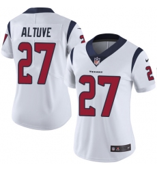 Women's Nike Houston Texans #27 Jose Altuve Limited White Vapor Untouchable NFL Jersey