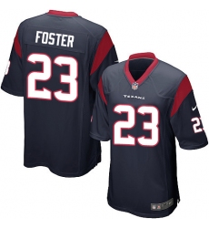 Men's Nike Houston Texans #23 Arian Foster Game Navy Blue Team Color NFL Jersey
