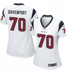Women's Nike Houston Texans #70 Julien Davenport Game White NFL Jersey