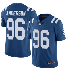 Men's Nike Indianapolis Colts #96 Henry Anderson Royal Blue Team Color Vapor Untouchable Limited Player NFL Jersey