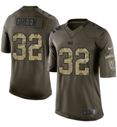 Men's Nike Indianapolis Colts #32 T.J. Green Elite Green Salute to Service NFL Jersey