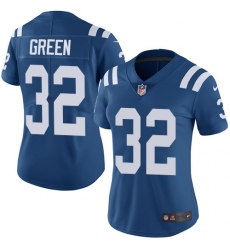 Women's Nike Indianapolis Colts #32 T.J. Green Elite Royal Blue Team Color NFL Jersey
