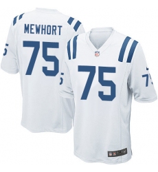 Men's Nike Indianapolis Colts #75 Jack Mewhort Game White NFL Jersey